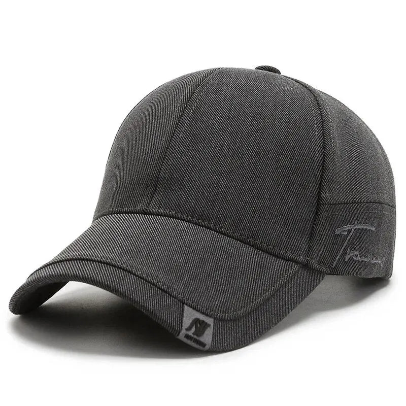 Hat Men's Tide Sunshade Cap Korean Men's Sun Hat Black Ins Tide Simple Casual And Versatile Baseball Cap