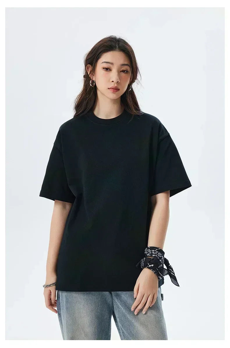 2025 Men's Trend Fashion New Summer Alphabet Pattern Printed T-shirt Pure Cotton Harajuku Classic Breathable Fashion T-shirt