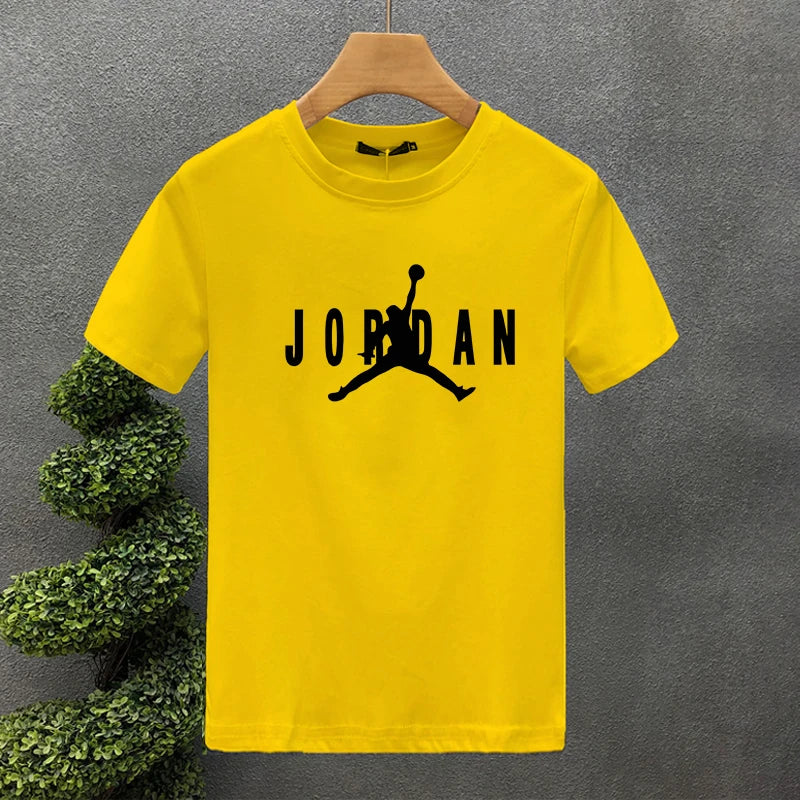 Men's Sports Short Sleeve T-shirt Graphic Sports Michael Men's and Women's Crew Neck Printed T-shirt