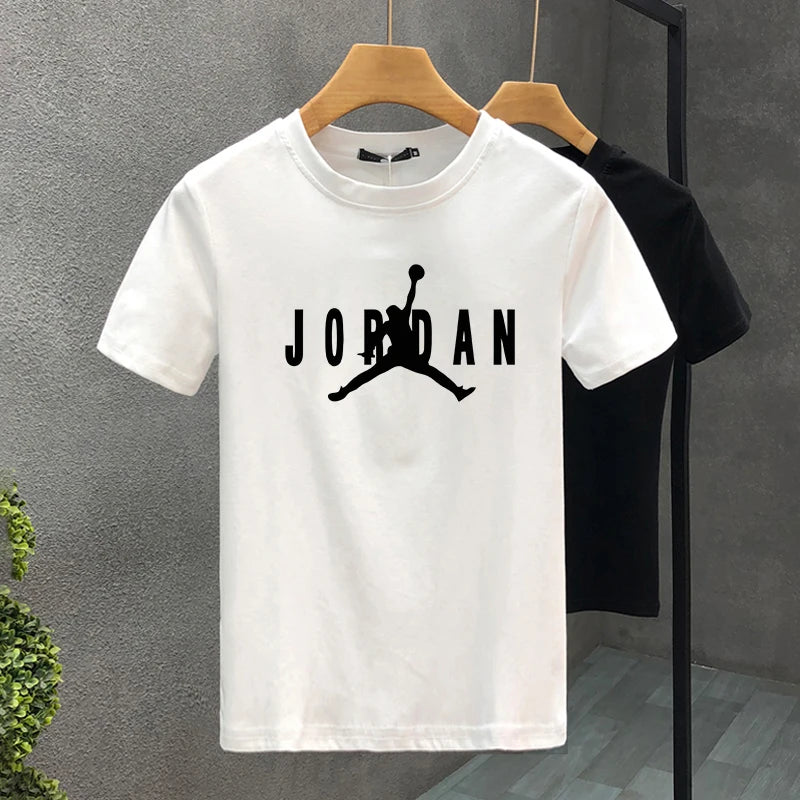 Men's Sports Short Sleeve T-shirt Graphic Sports Michael Men's and Women's Crew Neck Printed T-shirt