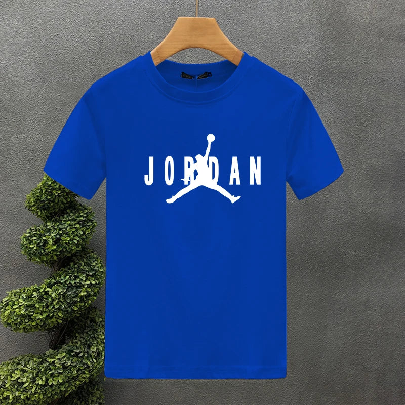 Men's Sports Short Sleeve T-shirt Graphic Sports Michael Men's and Women's Crew Neck Printed T-shirt